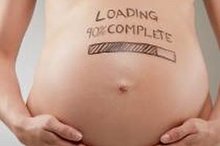 CTG-Werte Bauch einer Schwangeren