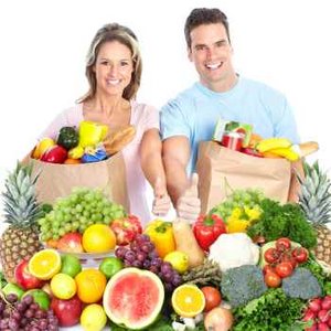 Obst und Gemüse als gesundes Lebensmitteln