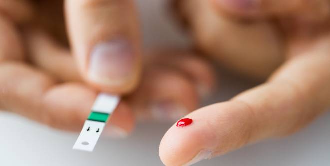 Teststreifen für die Blutzucker Bestimmung
