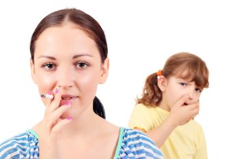 Folgen für Kinder durch Passivrauchen