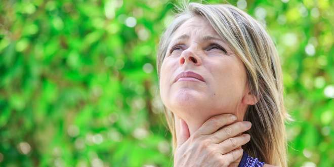 Halsschmerzen und Allergie