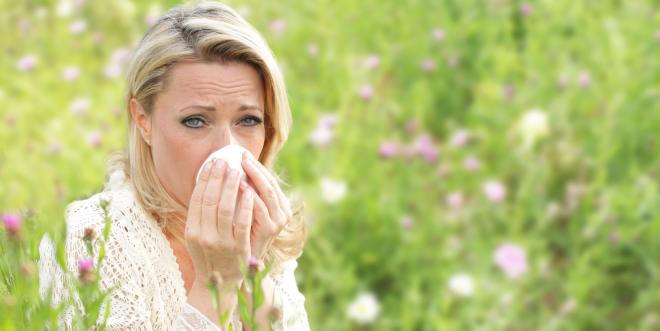 Heuschnupfen aufgrund von Pollen