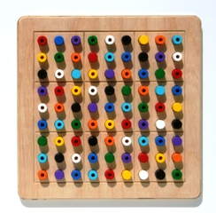 Solokolor Spielbrett Spielfeld des Spiels Solokolor