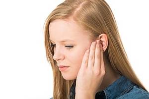 Test Schmerzen hinter dem Ohr