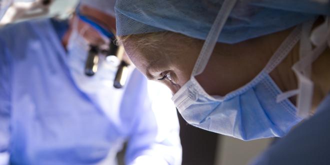 Operation einer Haglundferse OP Haglundferse