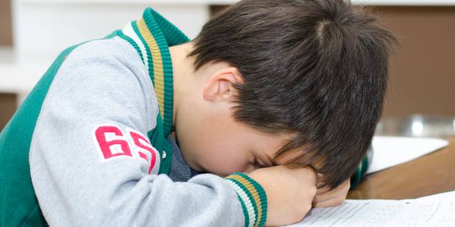 Schulangst Kind in der Schule