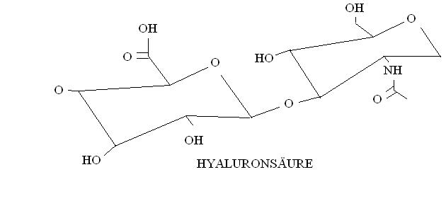 Strukturformel Hyaluronsäure Strukturformel Hyaluronsäure