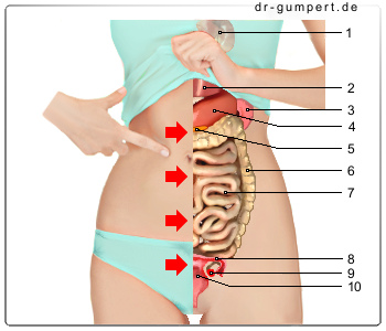 Schmerzen rechte seite unterbauch