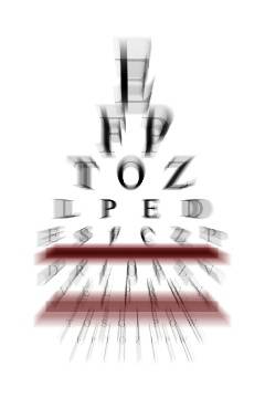 Test der Sehschärfe